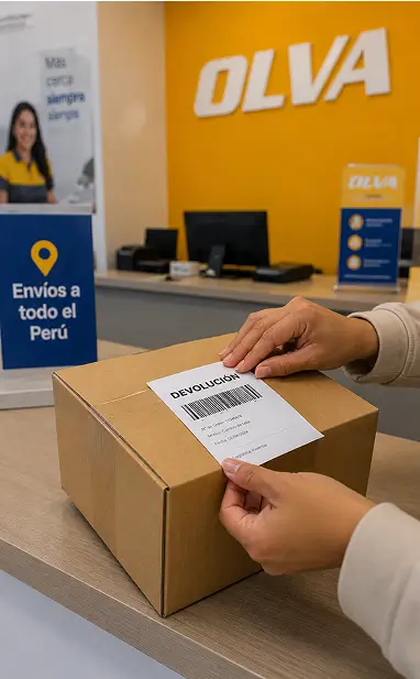 logistica devoluciones sobres paquetes enviados olva